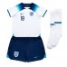 Tanie Strój piłkarski Anglia Mason Mount #19 Koszulka Podstawowej dla dziecięce MŚ 2022 Krótkie Rękawy (+ szorty)